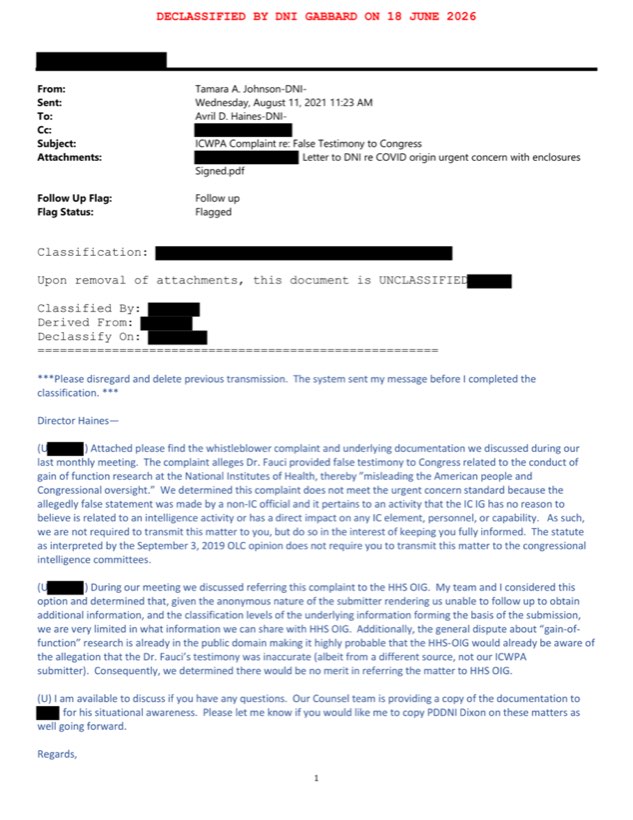 A declassified whistleblower complaint